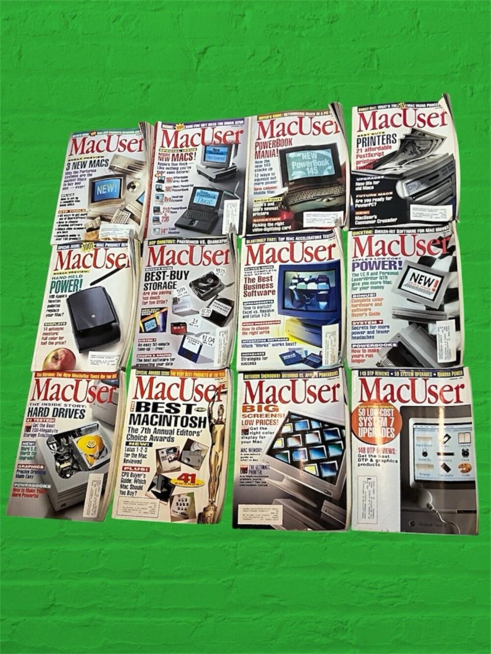 Vintage MacUser Magazines Lot of 12 Complete 1992 Issue Set Apple Computers